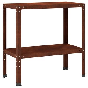 vidaXL Pflanztisch 100 x 40 x 80 cm Wetterfeststahl Rostoptik