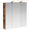 vidaXL Badezimmerspiegelschrank R&auml;uchereiche 70 x 14,5 x 70 cm