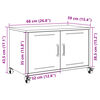 vidaXL TV-Schrank Olivgrün 68x39x43,5 cm Stahl