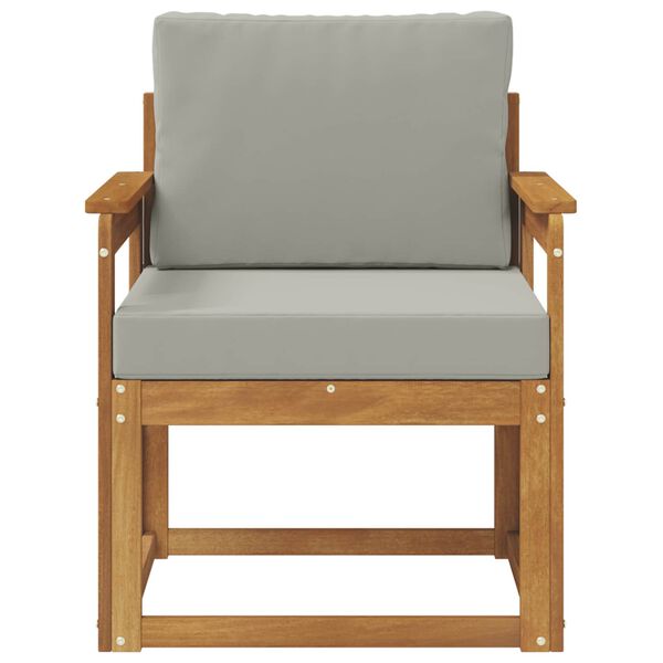 vidaXL Outdoor-Sofa Massives Akazienholz und Polyester