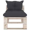 vidaXL 8-tlg. Garten-Lounge-Set aus Paletten mit Kissen Kiefernholz