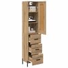 vidaXL Highboard Artisan-Eiche 34,5 x 34 x 180 cm Holzwerkstoff