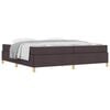 vidaXL Bettrahmen Dunkelbraun 200 x 200 cm Stoff