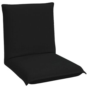 vidaXL Verstellbarer Fu&szlig;sessel Schwarz Stoff