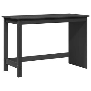 vidaXL Schreibtisch Grau 112 x 50 x 75 cm Massivholz Kiefer