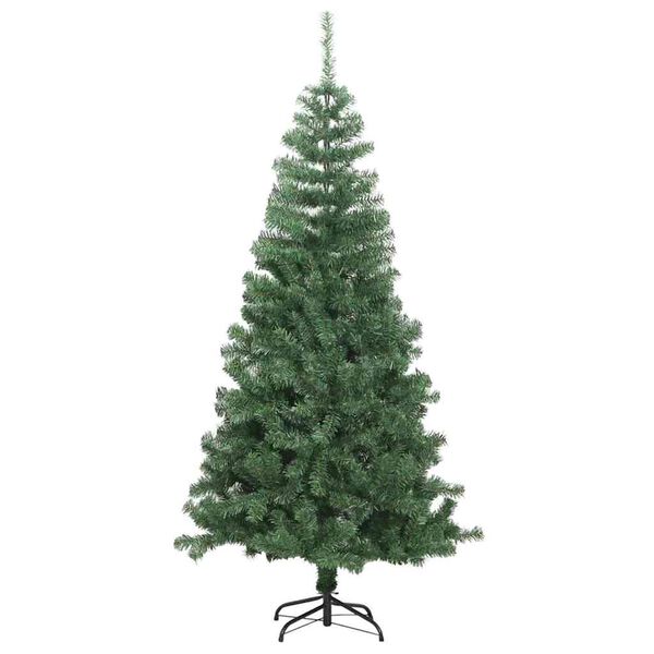vidaXL Weihnachtsbaum mit 300 LEDs mit St&auml;nder Gr&uuml;n 240 cm PVC