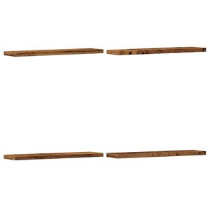 vidaXL Wandregale 4 Stk. Altholz-Optik 40x10x1,5 cm Holzwerkstoff
