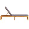 vidaXL Sonnenliege &Ouml;l-Natur 200 x 55 x 94 cm Massivholz Akazie