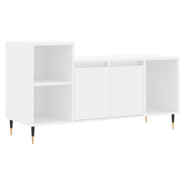 vidaXL TV-Schrank Wei&szlig; 100x35x55 cm Holzwerkstoff