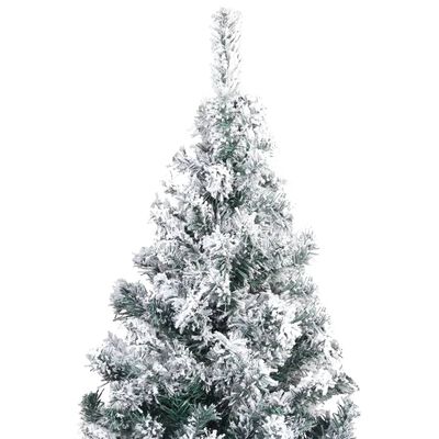 vidaXL Künstlicher Weihnachtsbaum Beschneit Grün 400 cm PVC