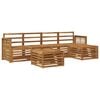 vidaXL Outdoor-Sofagarnitur 6 Stk. Natur