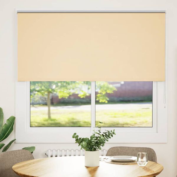 vidaXL Verdunkelungsrollo Beige 160x150 cm Stoffbreite 156,6 cm