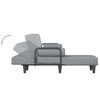 vidaXL Schlafsofa in L-Form Hellgrau 260x140x70 cm Stoff