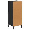vidaXL Sideboard Schwarz Eichen-Optik 34 x 34,5 x 90 cm Holzwerkstoff