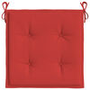 vidaXL Gartenstuhl-Kissen 2 Stk. Rot 40x40x4 cm Oxford-Gewebe