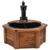 vidaXL Gartenbrunnen mit Pumpe 57x57x53 cm Massivholz Tanne