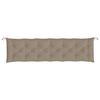 vidaXL Gartenbank-Auflagen 2 Stk. Taupe 200x50x7 cm Oxford-Gewebe