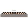 vidaXL Aufbewahrungsbett mit Matratze Taupe 120 x 200 cm Stoff