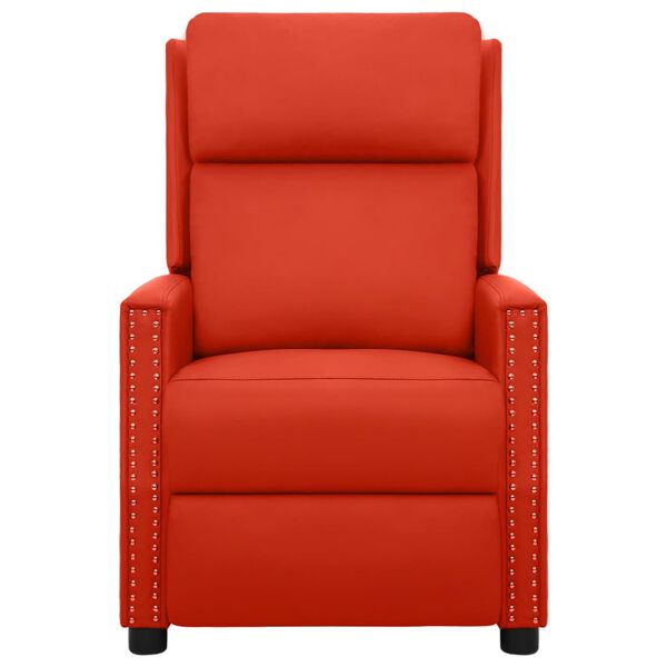 vidaXL Massagesessel Elektrisch Rot Kunstleder