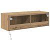 vidaXL TV-Wandschrank Artisan-Eiche 100 x 35 x 31 cm Holzwerkstoff