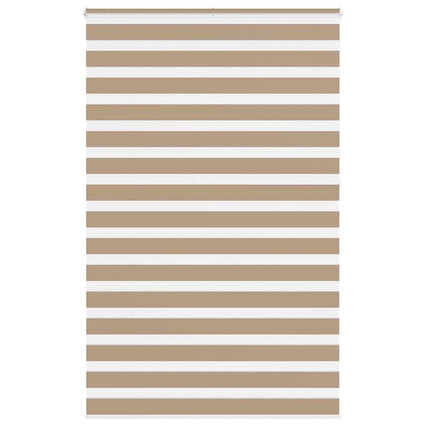 vidaXL Doppelrollo Sandbraun 150x230 cm Stoffbreite 145,9 cm Polyester