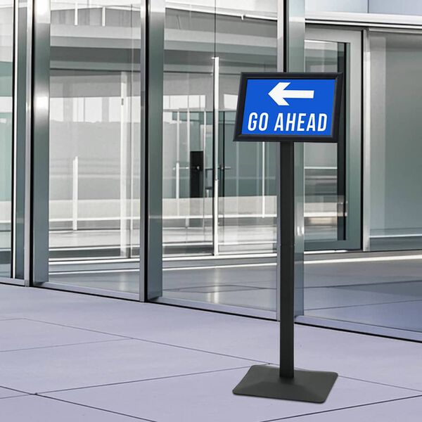 vidaXL Podest-Posterst&auml;nder Silber A4 Gusseisen