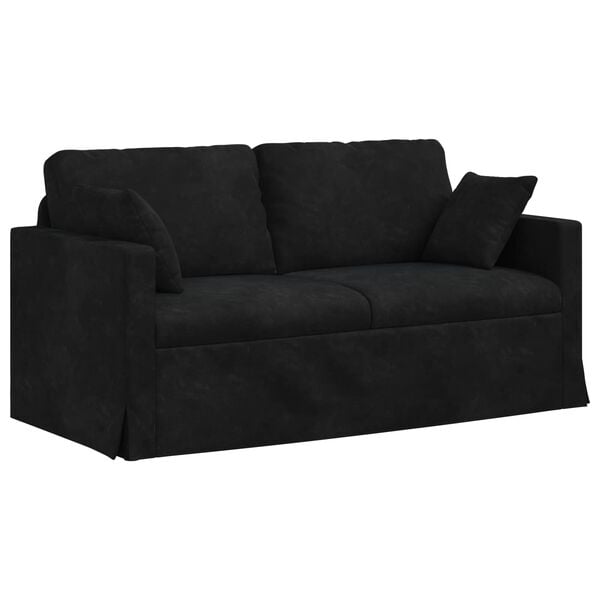 vidaXL Sofa Schwarz Gesamtabmessungen: 158 x 78 x 80 cm (B x T x H)