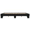 vidaXL Bettgestell Schwarz 200x200 cm Holzwerkstoff und Metall