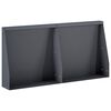 vidaXL St&uuml;tzmauer 2 stk. 40 x 12 x 40 cm Stahl Anthrazit