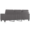 vidaXL 3-Sitzer-Sofa Grau 180 cm Kunstleder