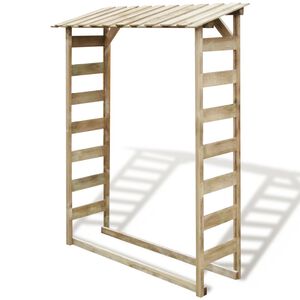 vidaXL Feuerholz-Lagerschuppen 150&times;44&times;176 cm Impr&auml;gniertes Kiefernholz