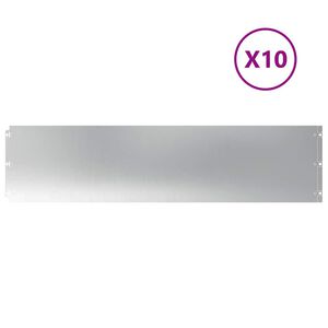 vidaXL Rasenkanten 10 Stk. 25x103 cm Verzinkter Stahl