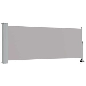 vidaXL Ausziehbare Seitenmarkise 100x300 cm Grau