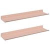 vidaXL Schwebendes Regal 2 stk. Rosa 40 x 8,5 x 2,5 cm Stahl