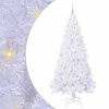 vidaXL K&uuml;nstlicher Weihnachtsbaum Wei&szlig; 210 cm PVC und Stahl