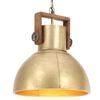 vidaXL H&auml;ngelampe Industriestil 25 W Messing Rund 40 cm E27
