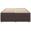 vidaXL Bettgestell ohne Matratze Dunkelbraun 140x190 cm Stoff