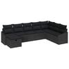 vidaXL Gartensofa-set 8 stk. Poly-Rattan