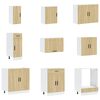 vidaXL 14-tlg. K&uuml;chenschrank-Set Porto Sonoma-Eiche Holzwerkstoff