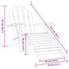 vidaXL Adirondack-Gartenst&uuml;hle mit Fu&szlig;st&uuml;tzen 2 Stk. Massivholz Teak