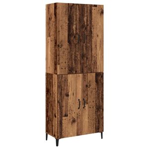 vidaXL Highboard 2 pcs Altholz Holzwerkstoff