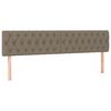 vidaXL Boxspringbett mit Matratze & LED Taupe 120x190 cm Stoff
