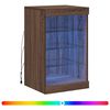 vidaXL Sideboard mit LED-Leuchten Braun Eichen-Optik 41x37x67 cm