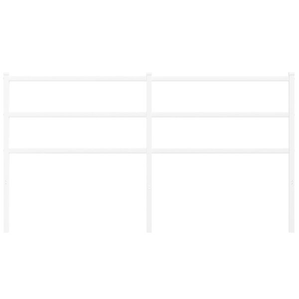 vidaXL Kopfteil Metall Weiß 150 cm