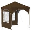 vidaXL Pop-up Partyzelt 192 x 192 x 245 cm Taupe