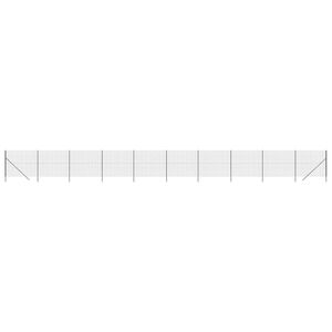 vidaXL Maschendrahtzaun Anthrazit 2,2x25 m Verzinkter Stahl