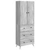 vidaXL Schrankset 2 pcs Grau Sonoma 66 x 34,5 x 90 cm Holzwerkstoff