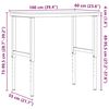 vidaXL Werkbank 100x60x(73-99,5) cm Massivholz Buche Rechteckig
