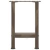 vidaXL Couchtischbeine Naturstahl 2 Stk. 38x(42-43) cm Stahl
