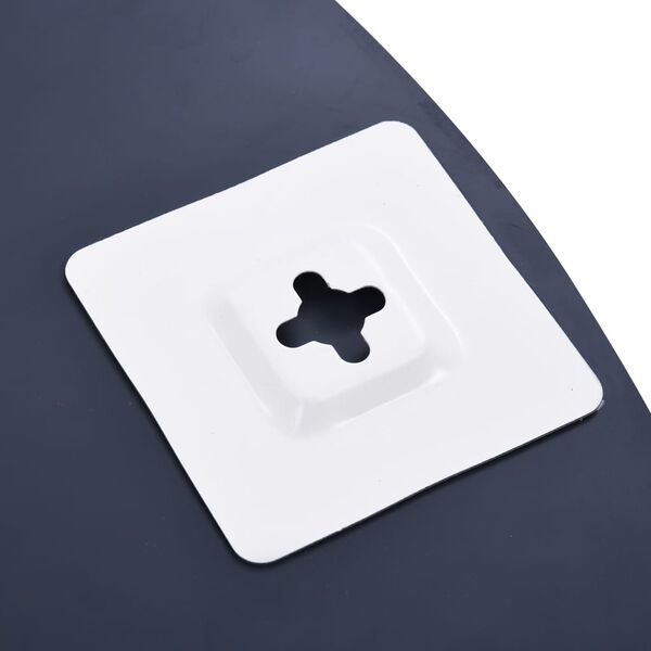 vidaXL Wandspiegel Silbern 70 cm Hartglas